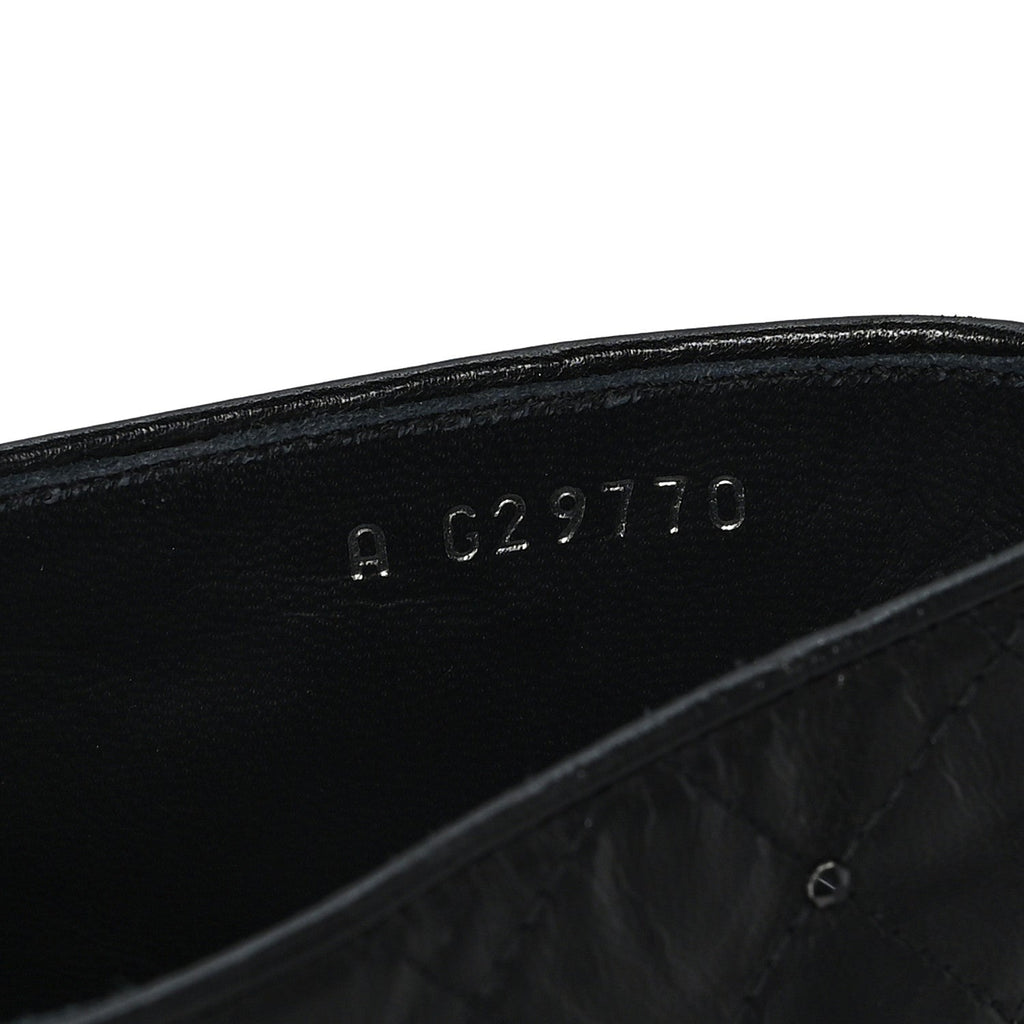 Lambskin Quilted CC Cap Toe Booties 38 Black