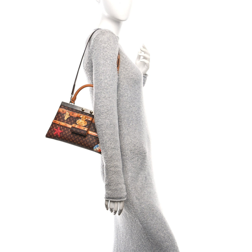 Louis Vuitton Calfskin Transformed Monogram Time Trunk Crown Frame Bag