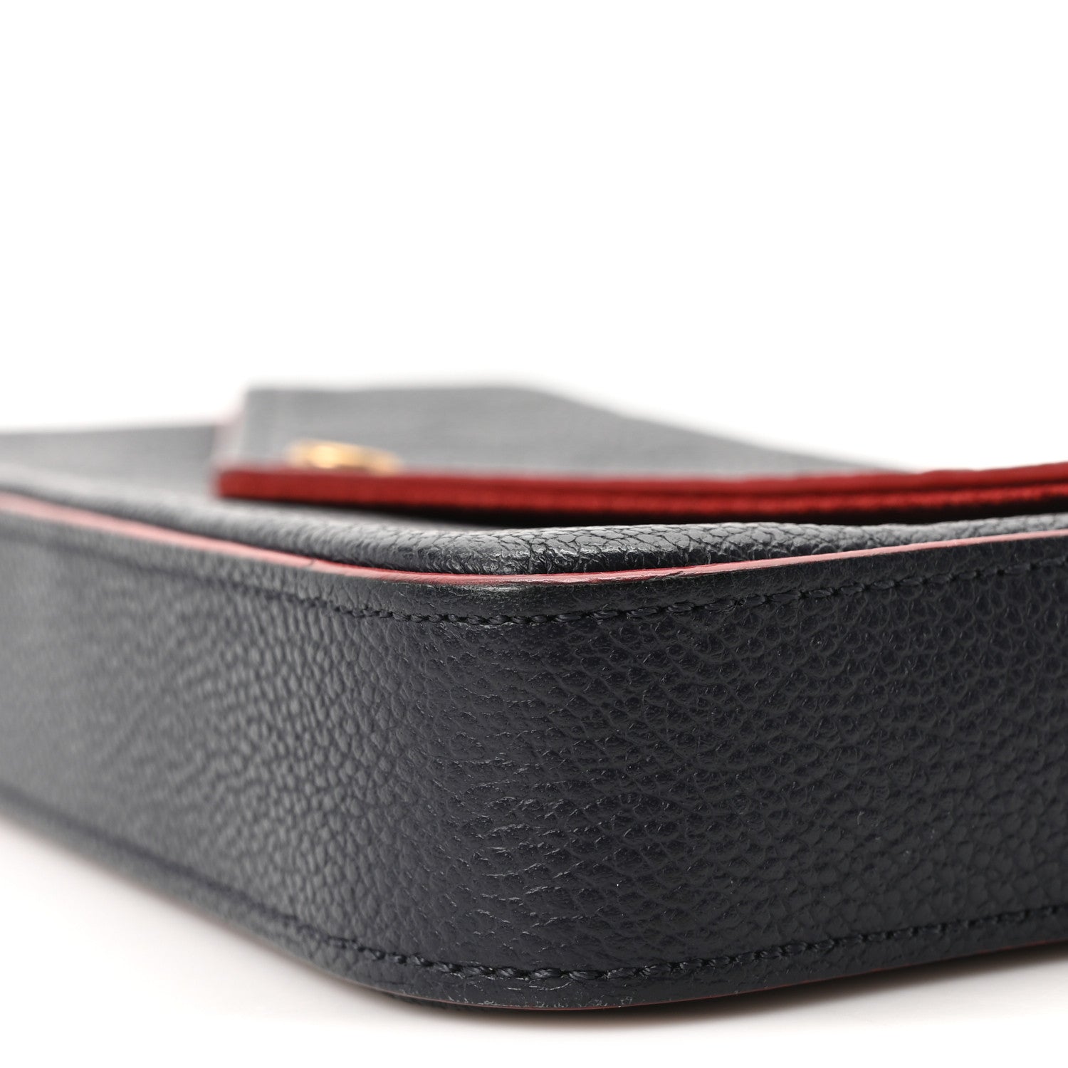 Louis Vuitton Empreinte Pochette Felicie Chain Wallet Marine Rouge