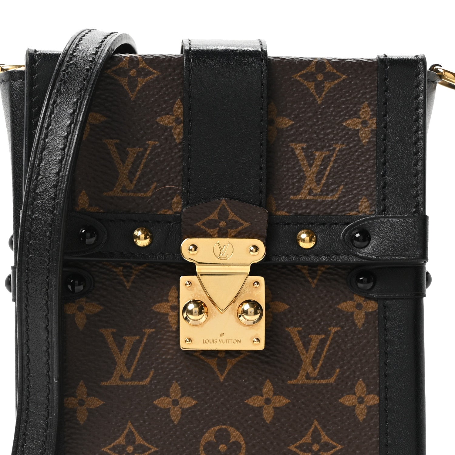 Louis Vuitton Monogram Pochette Trunk Verticale Black
