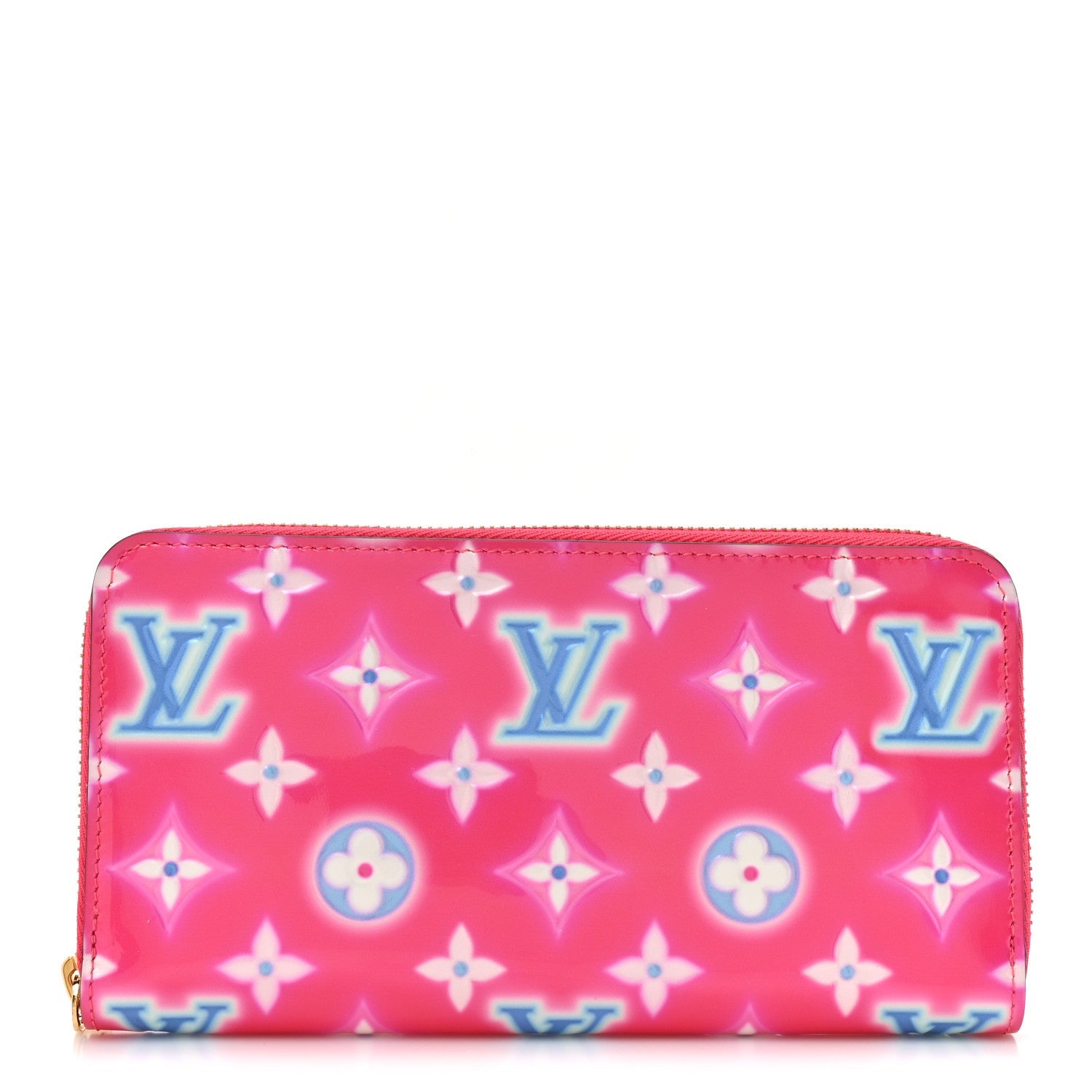 Louis Vuitton Vernis Valentine Zippy Wallet Fuchsia Neon