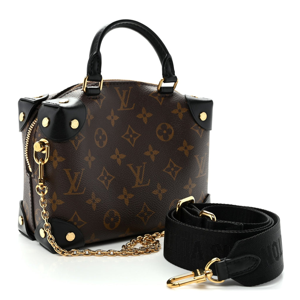 Louis Vuitton Monogram Petite Malle Souple Black