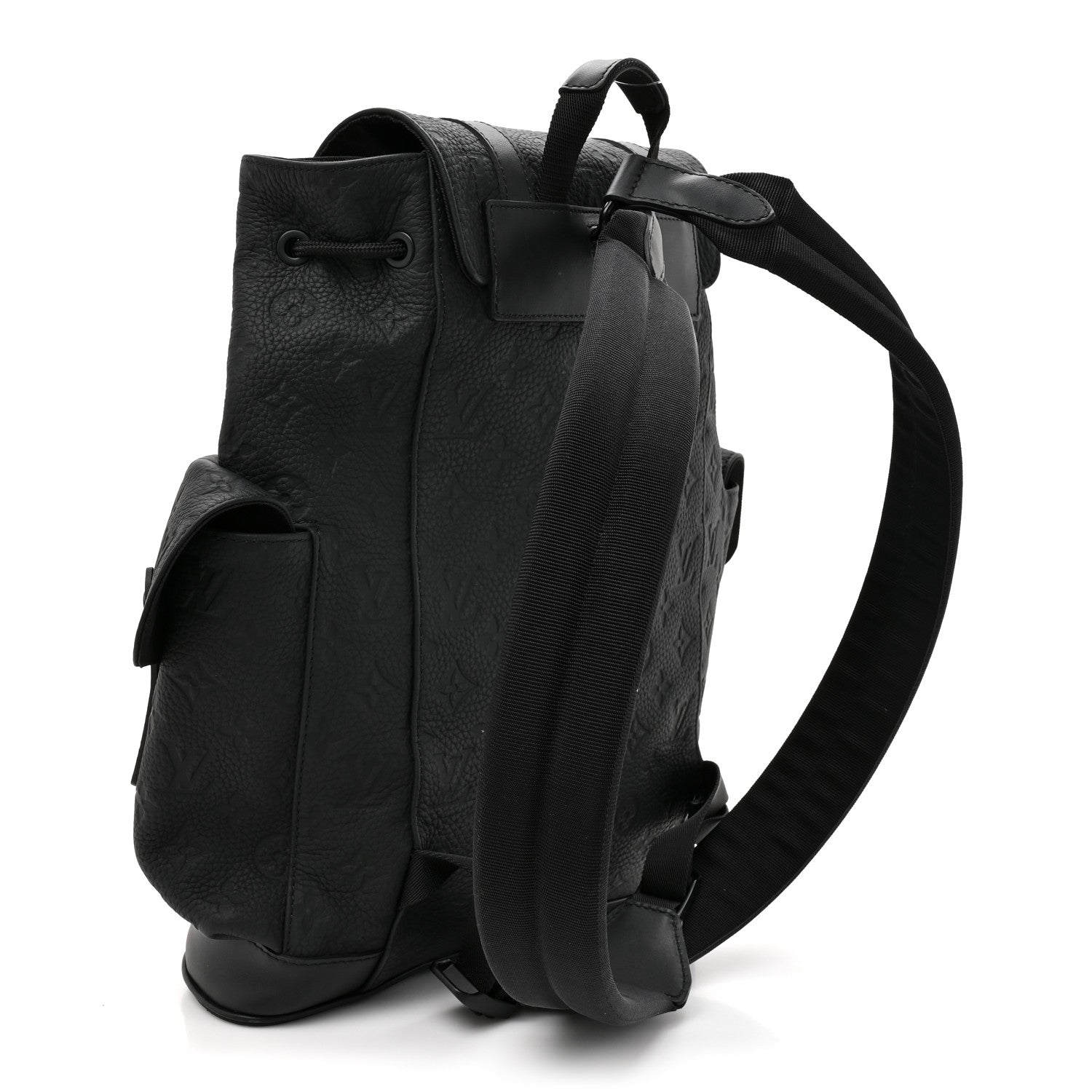 Louis Vuitton Taurillon Monogram Christopher MM Backpack Black