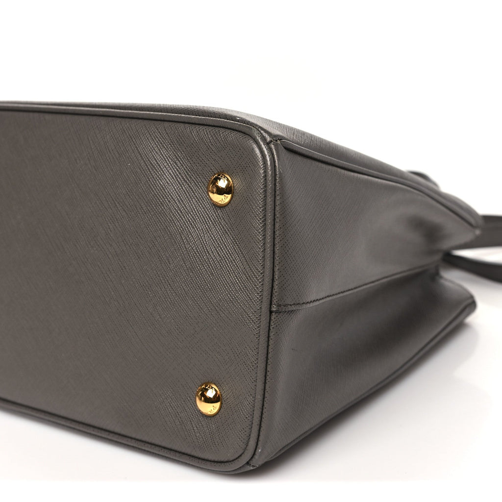 Prada Saffiano Lux Medium Tote Grafite