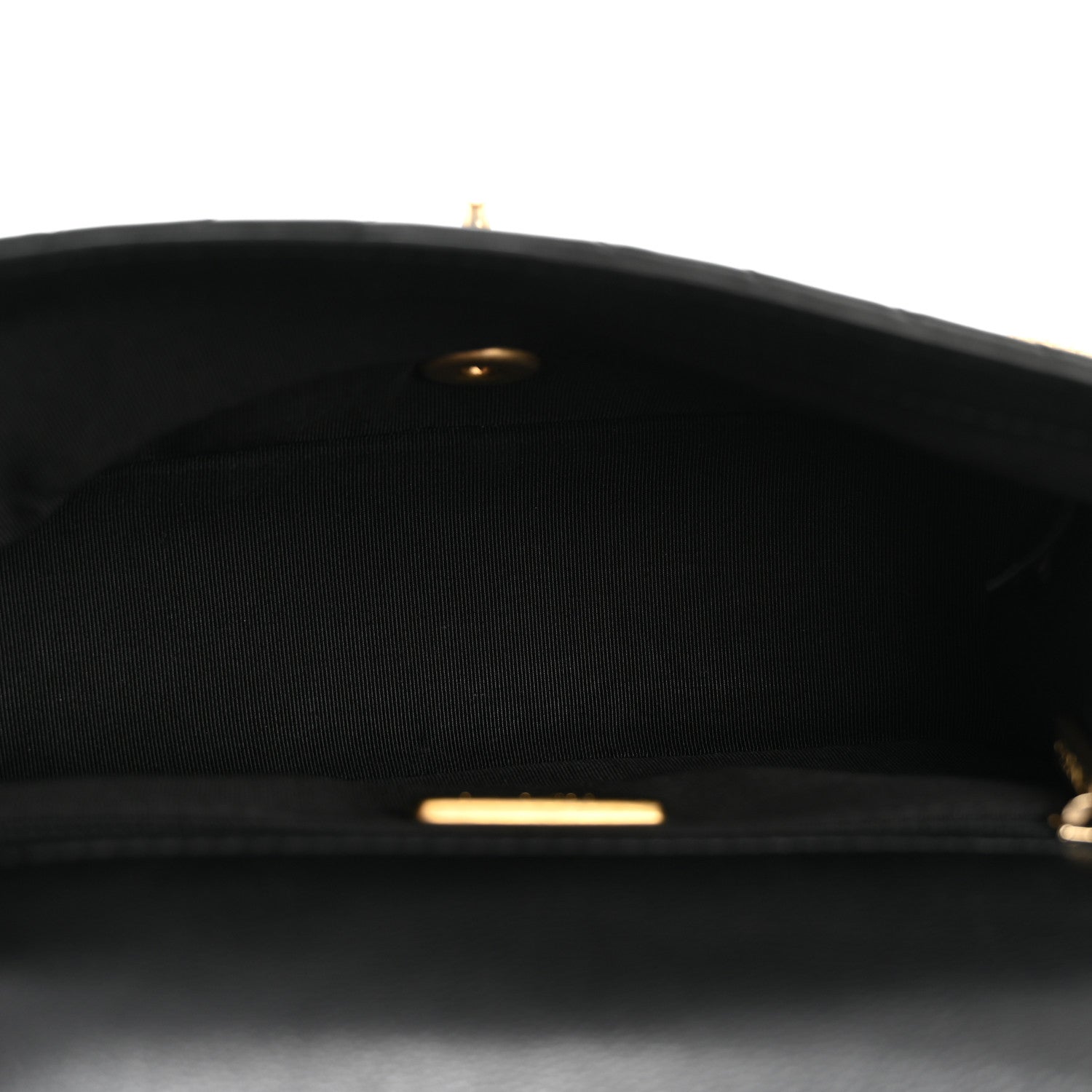 Chanel Calfskin Chevron Quilted Mini Rock The Corner Flap Black