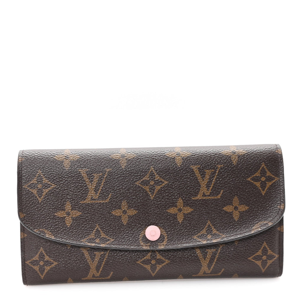 Louis Vuitton Monogram Emilie Wallet Rose Ballerine