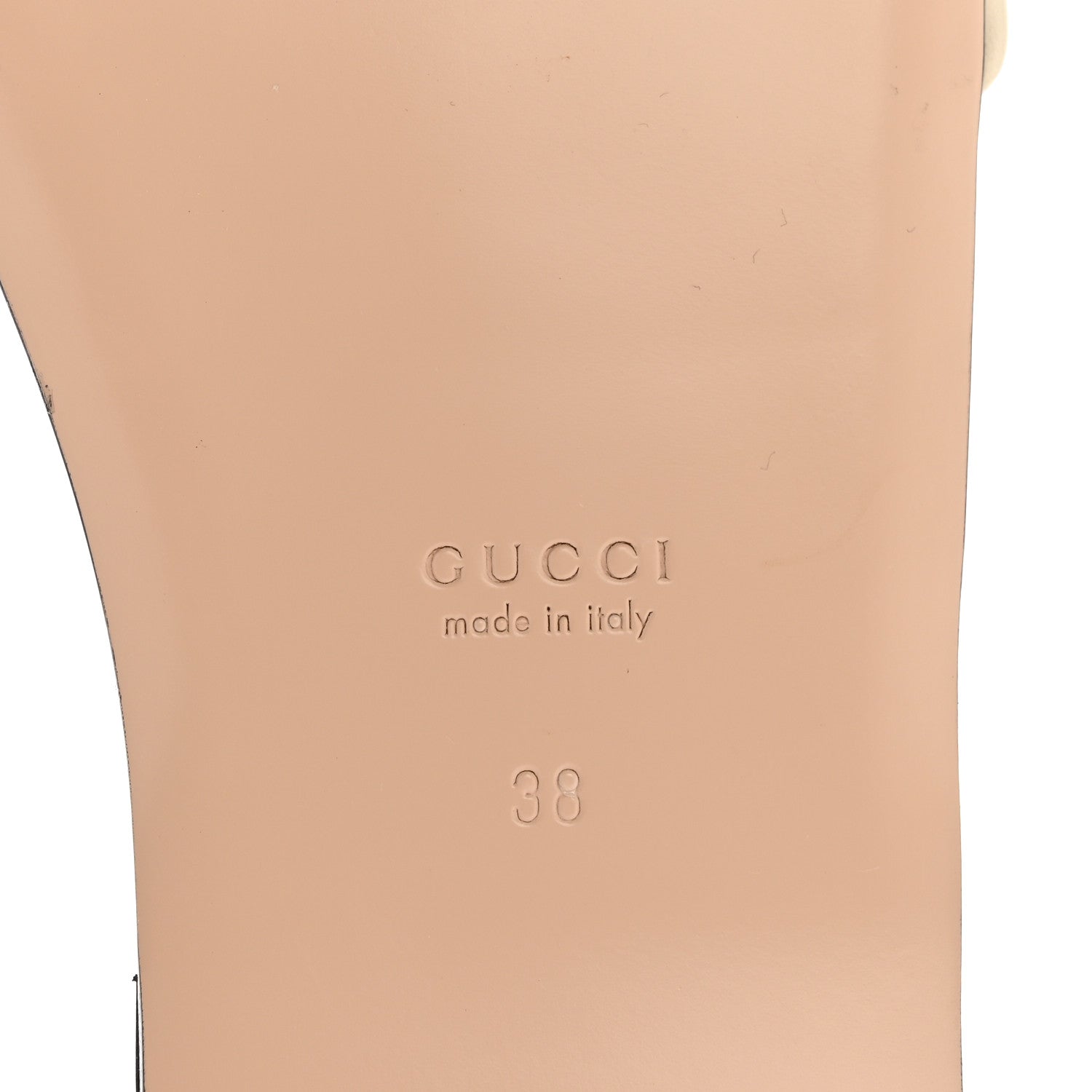 Gucci Nappa Matelasse GG Marmont Flat Slide Sandals 38 New Ivoire