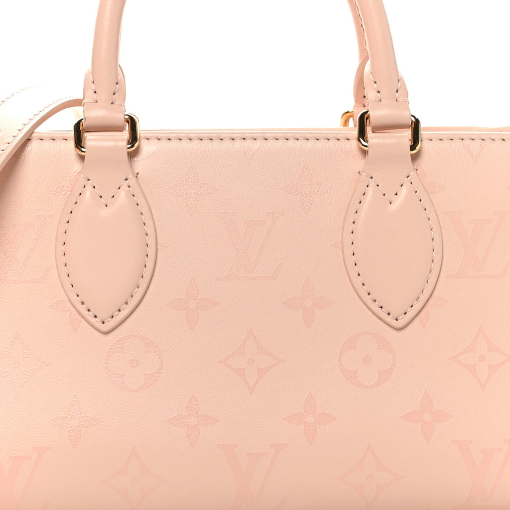 Louis Vuitton Calfskin OnTheGo East West Pearl Pink