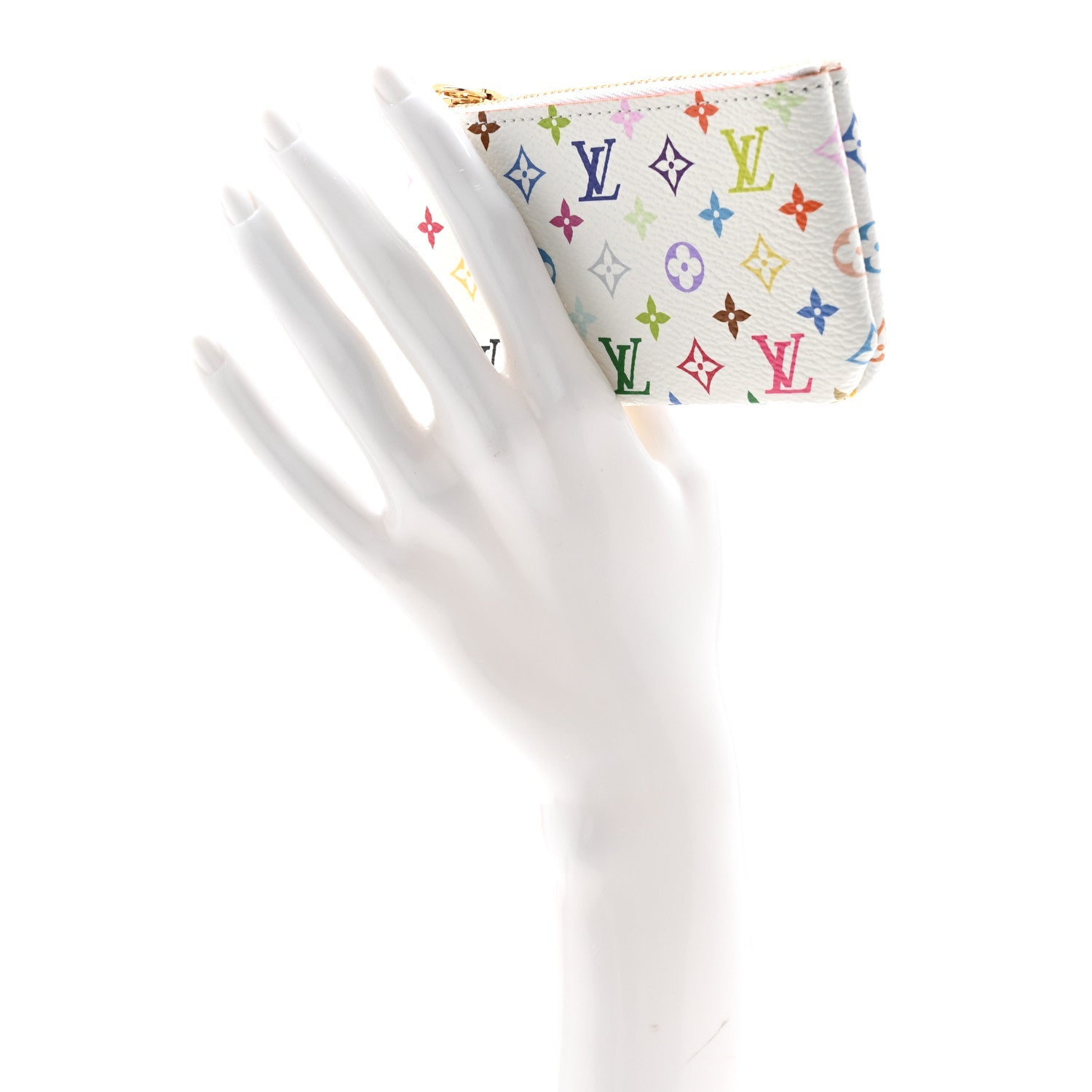 Louis Vuitton LV X TM Monogram Multicolor Key Pouch White