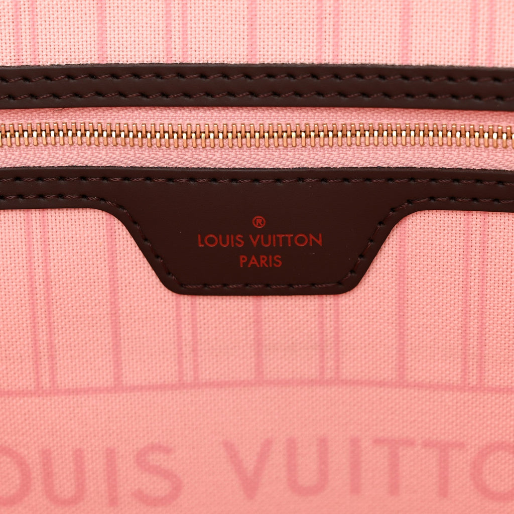 Louis Vuitton Damier Ebene Neo Neverfull MM Rose Ballerine