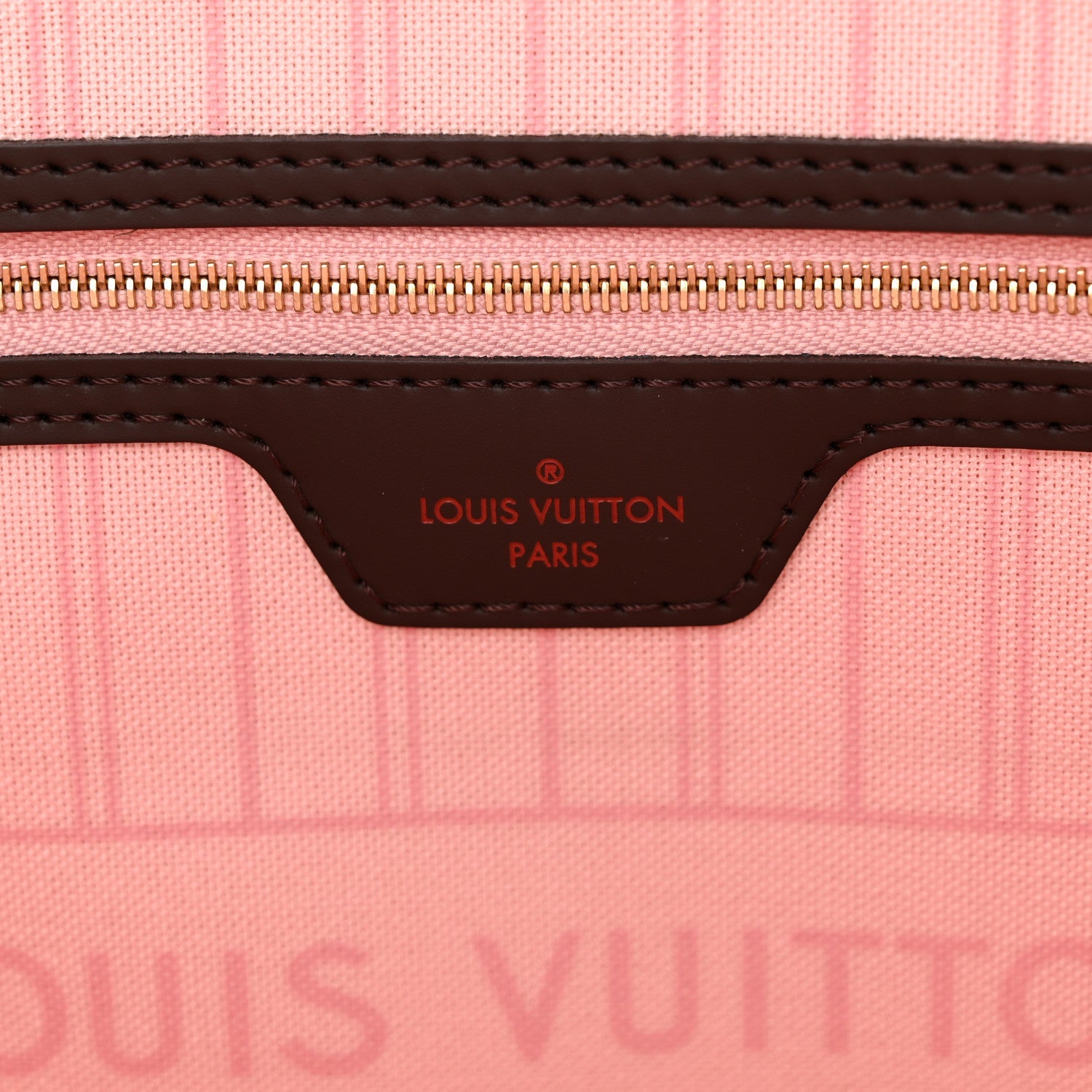 Louis Vuitton Damier Ebene Neo Neverfull MM Rose Ballerine