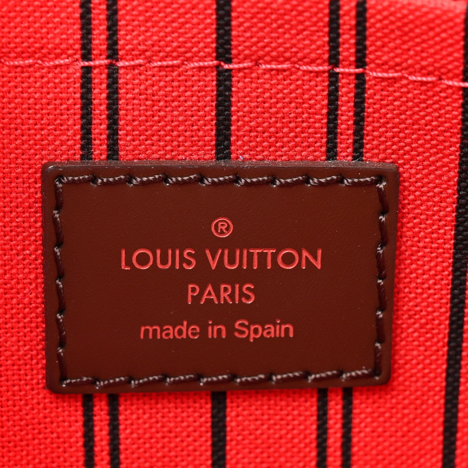 Louis Vuitton Damier Ebene Neverfull MM GM Pochette