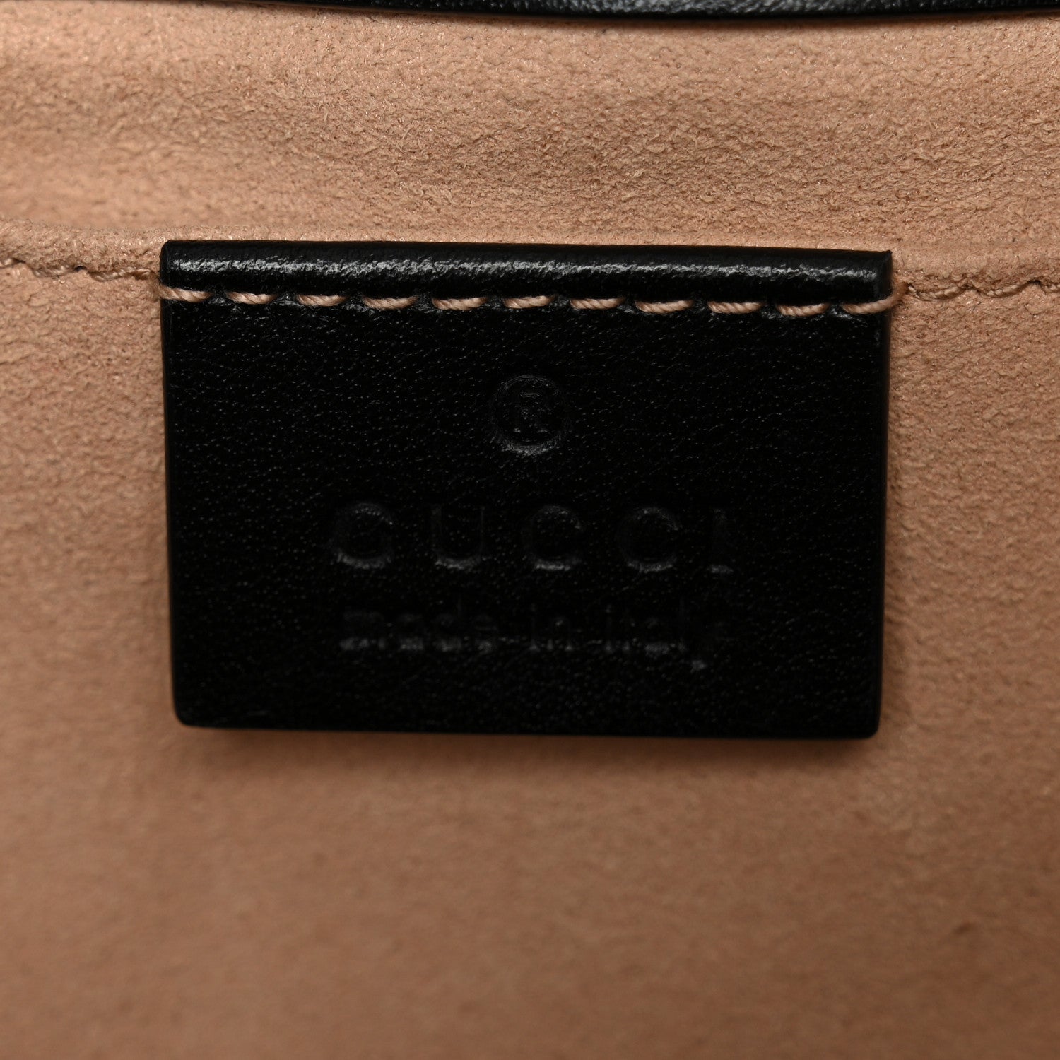 Gucci Calfskin Matelasse Mini GG Marmont Shoulder Bag Black