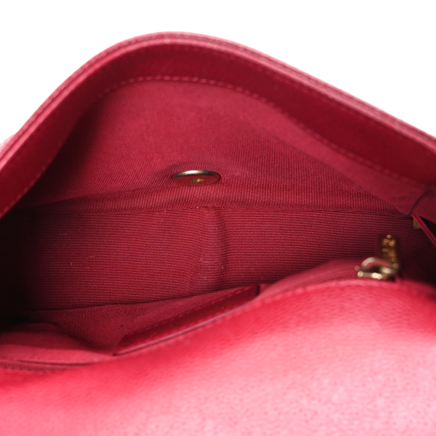 Chanel Caviar Mini Carry Around Flap Bag Red