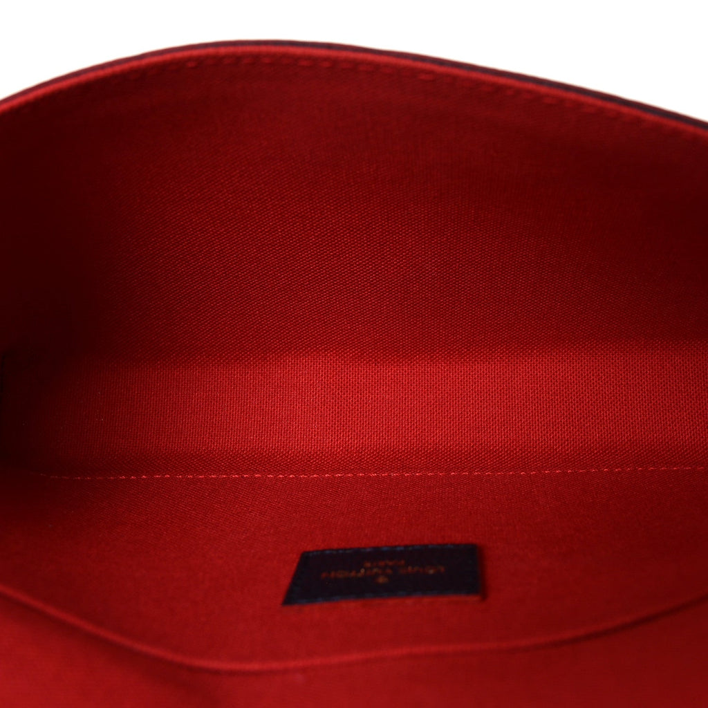 Louis Vuitton Empreinte Pochette Felicie Chain Wallet Marine Rouge