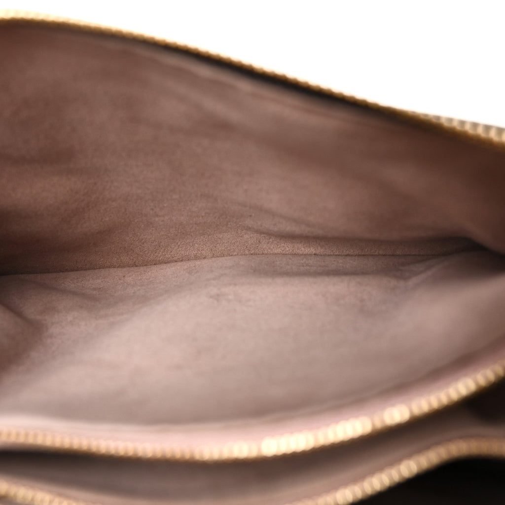 Louis Vuitton Lambskin Embossed Monogram Coussin PM Black