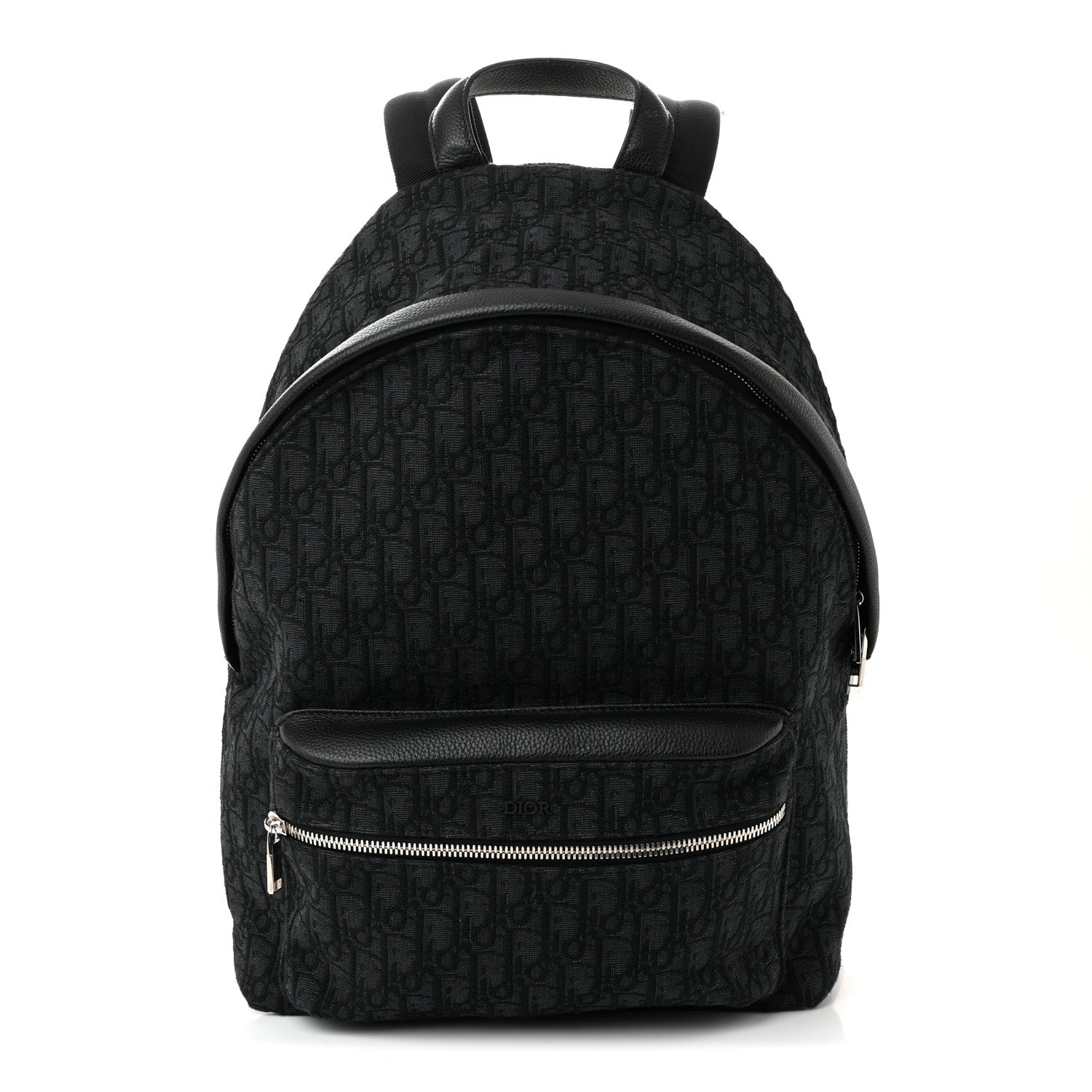 Christian Dior Oblique Calfskin Rider Backpack Black