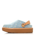 Louis Vuitton Monogram Washed Denim Aspen Platform Clog Mules 36 Blue
