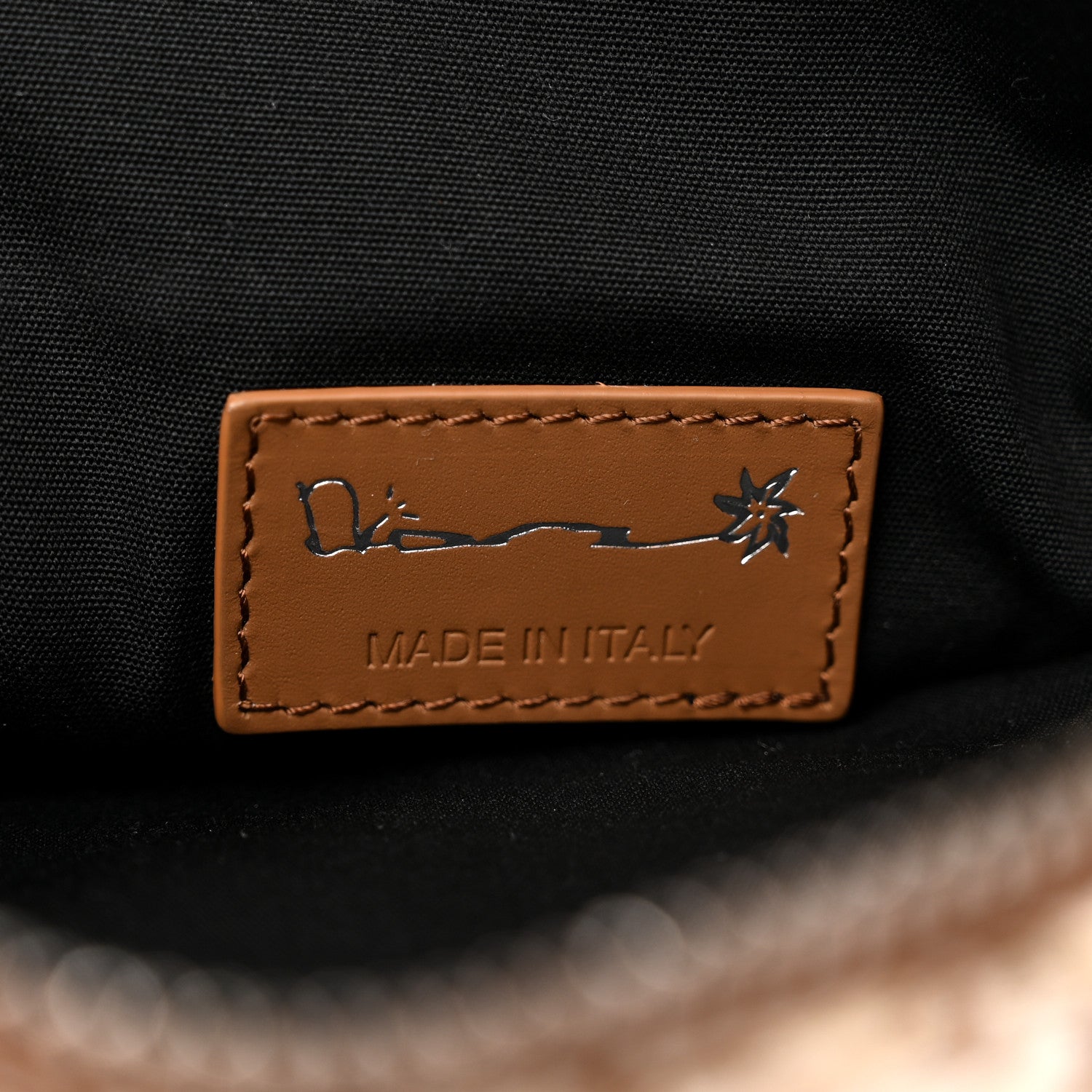 Christian Dior X CACTUS JACK Oblique Saddle Bag Coffee