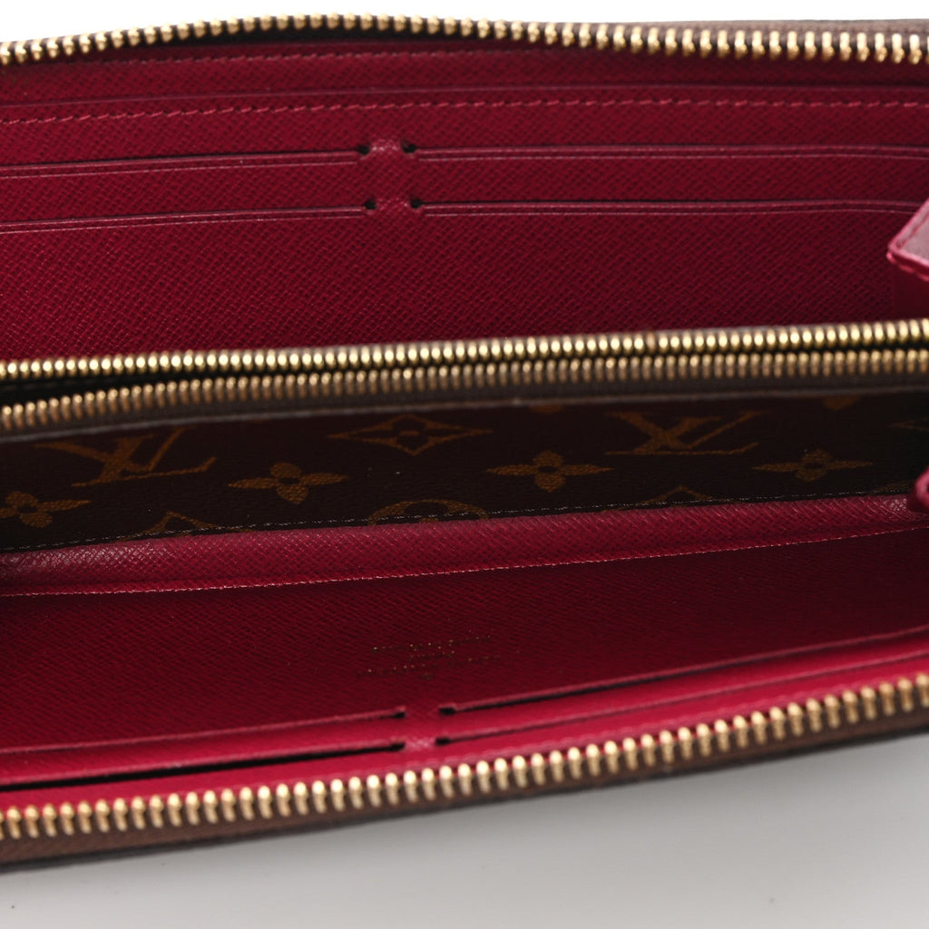 Louis Vuitton Monogram Clemence Wallet Fuchsia