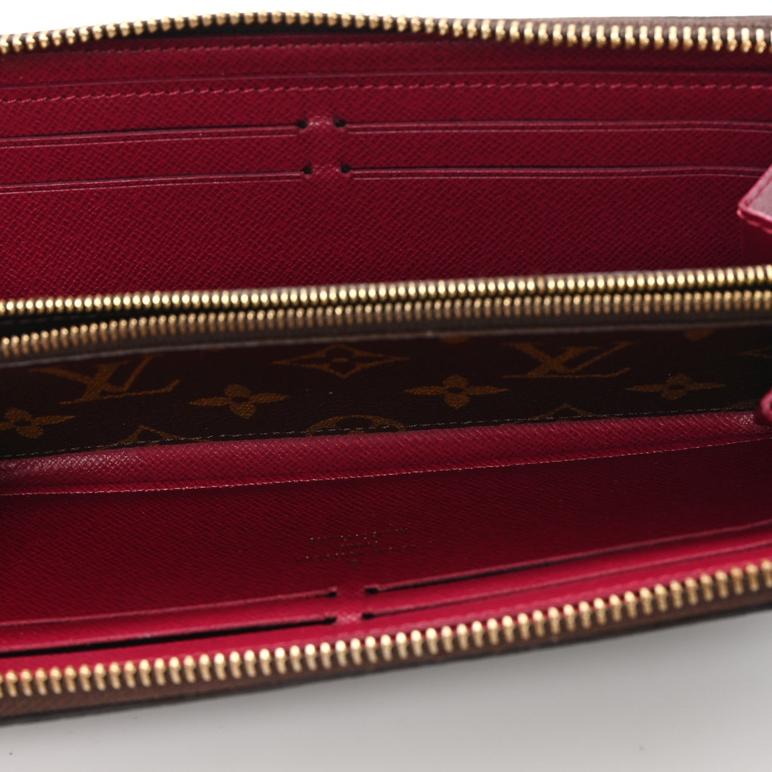 Louis Vuitton Monogram Clemence Wallet Fuchsia