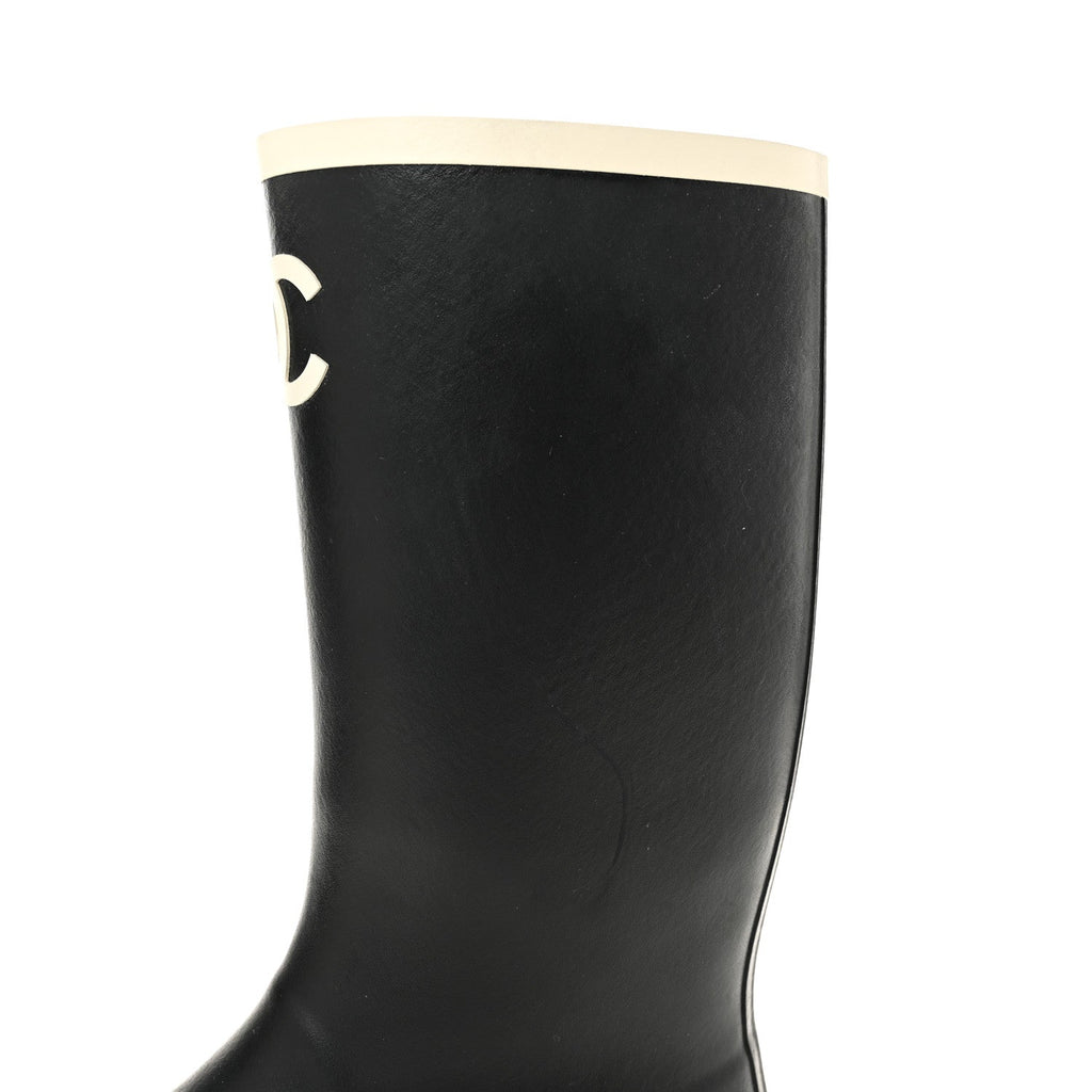 Caoutchouk CC High Boots 40 Black White