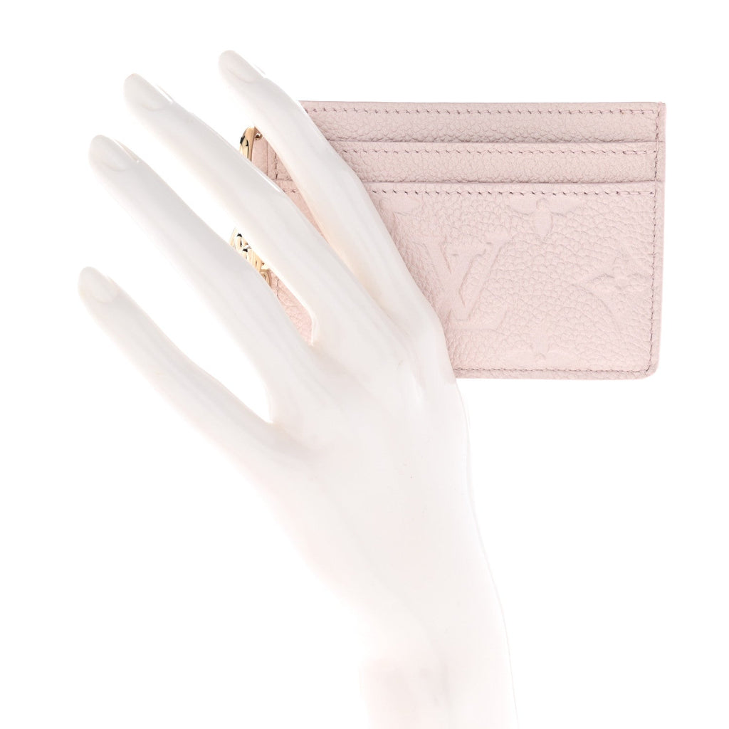 Louis Vuitton Empreinte Monogram LV Charms Card Holder Snowy Pearl
