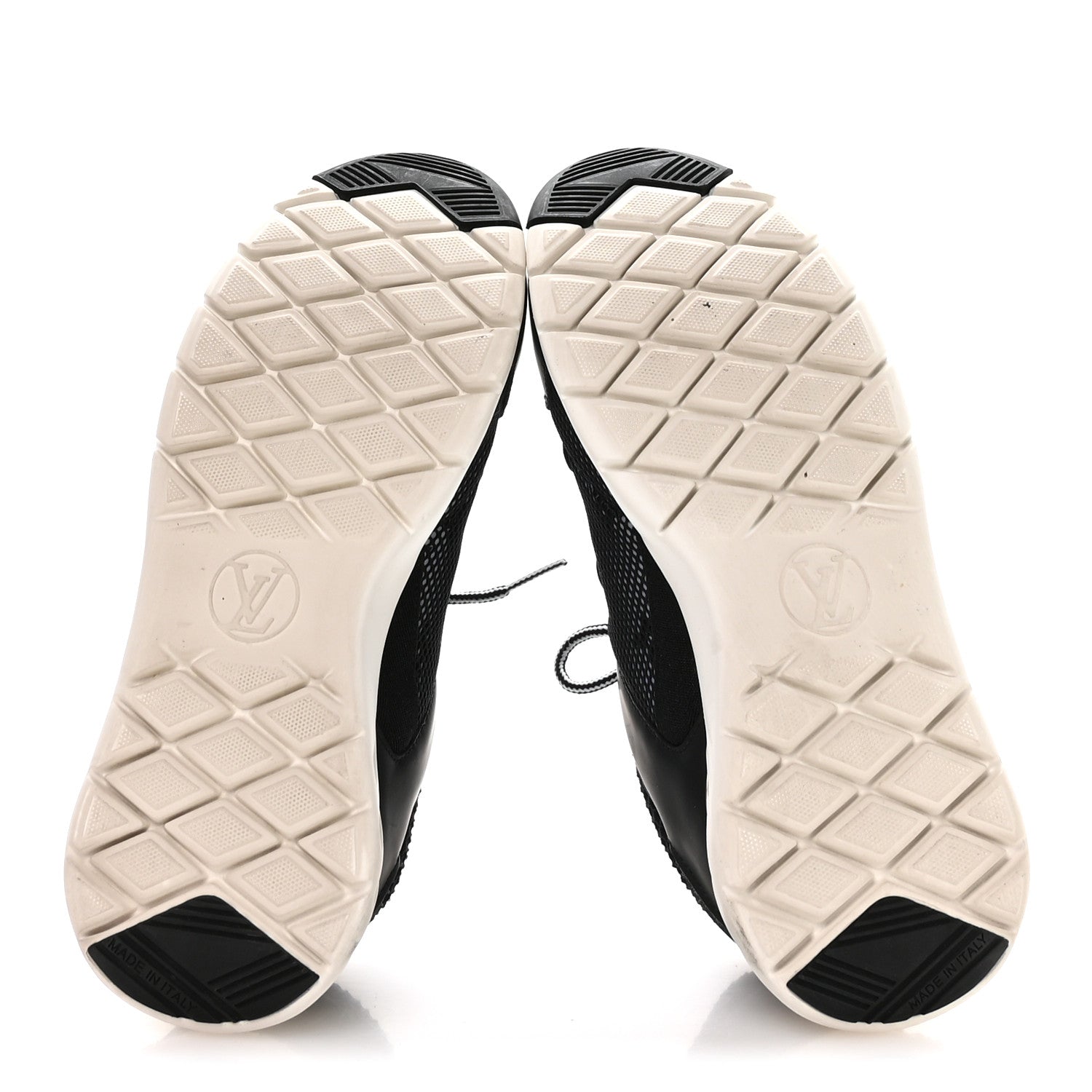 Louis Vuitton Technical Nylon Monogram Rubber Aftergame Sneakers 37 Black