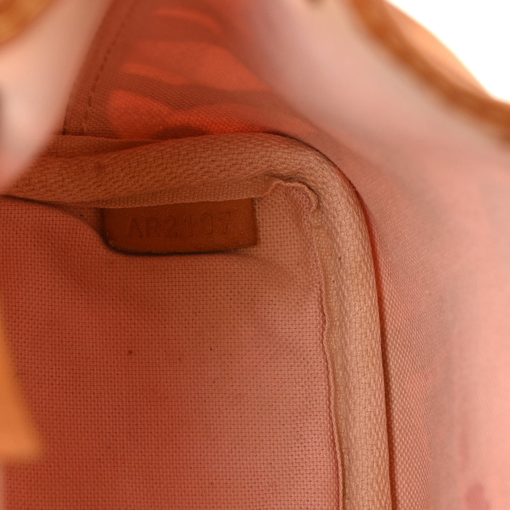 Louis Vuitton Damier Azur Tahitienne Nano Noe Rose Ballerine