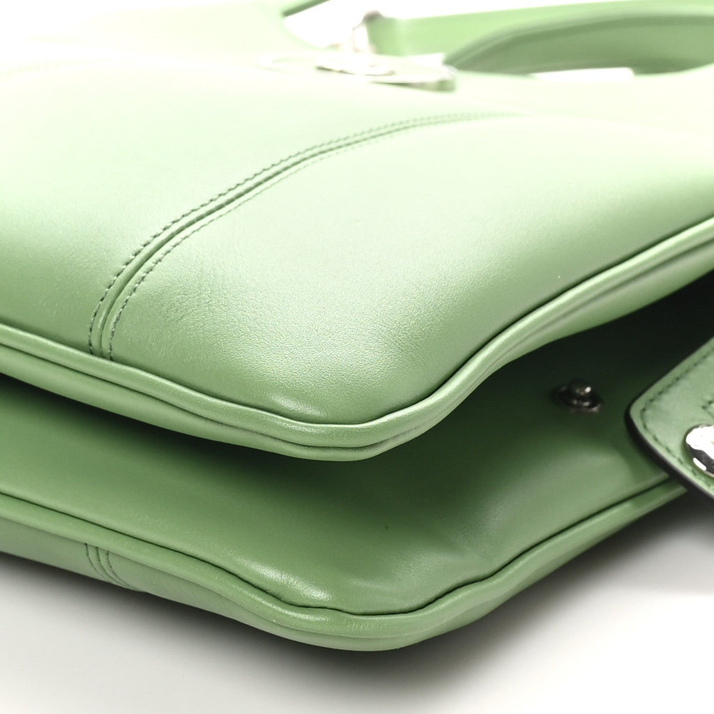 Gucci Senna Calfskin Petite GG Small Tote Bag Green Soil Grass
