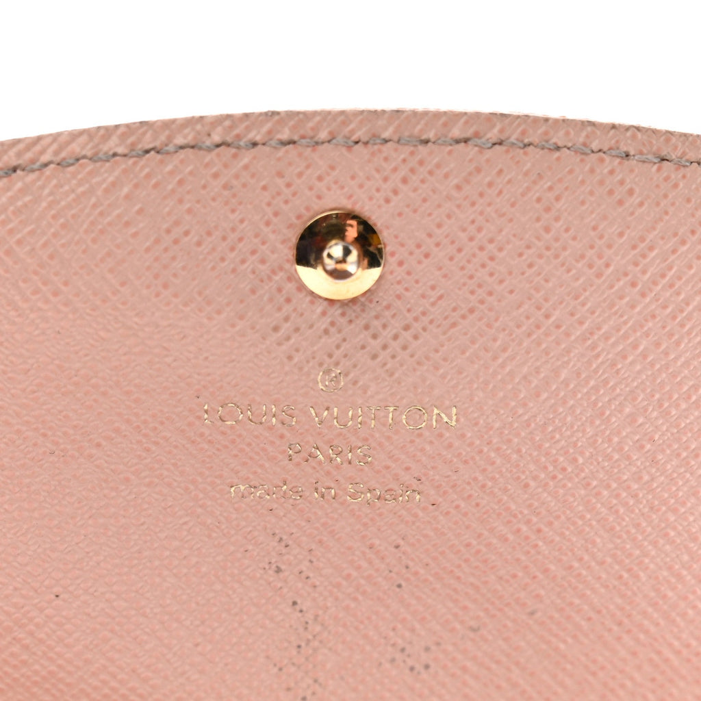 Louis Vuitton Damier Ebene Caissa Wallet Rose Ballerine
