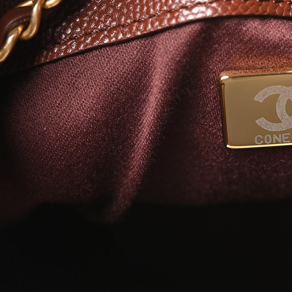 Chanel Caviar Quilted Small Chanel 25 Handbag Brown
