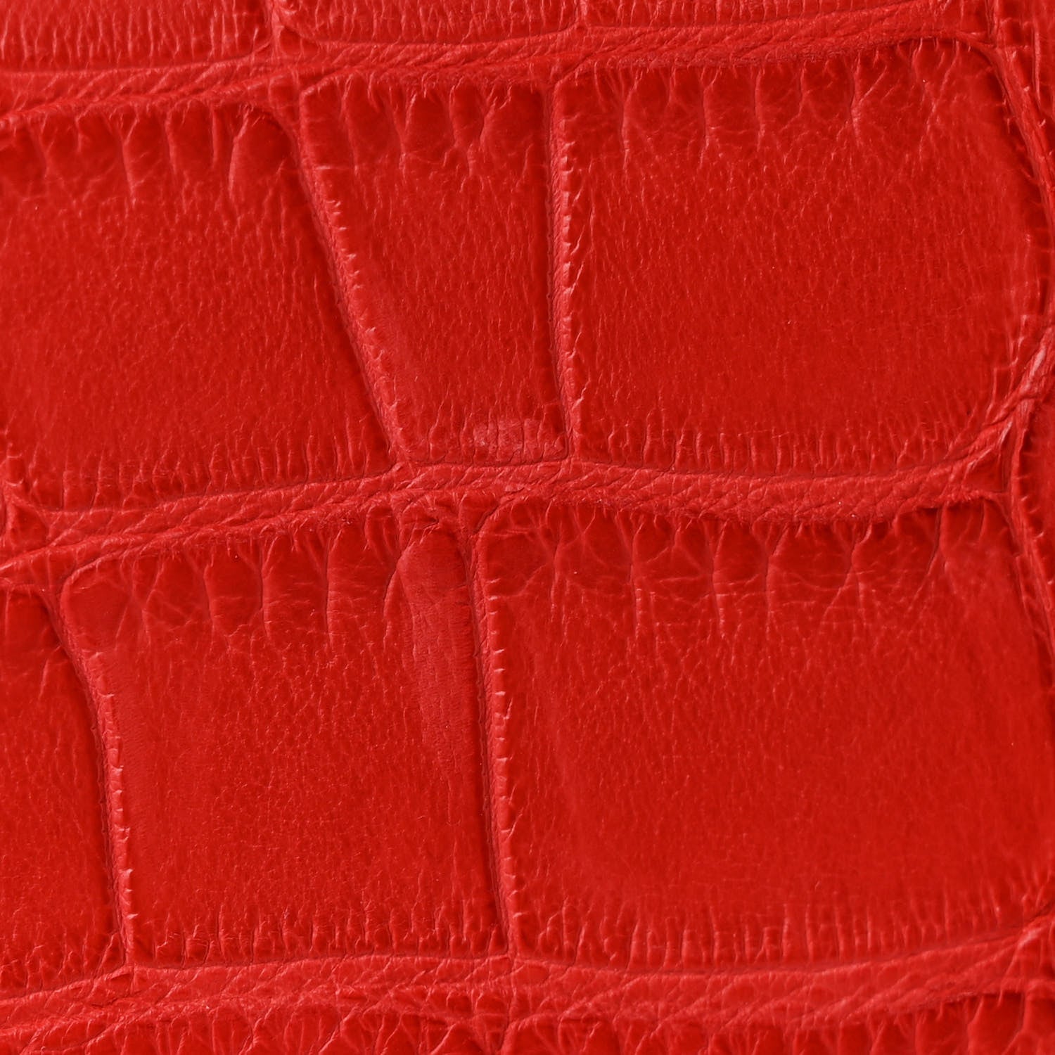 Chanel Alligator Jumbo Double Flap Red