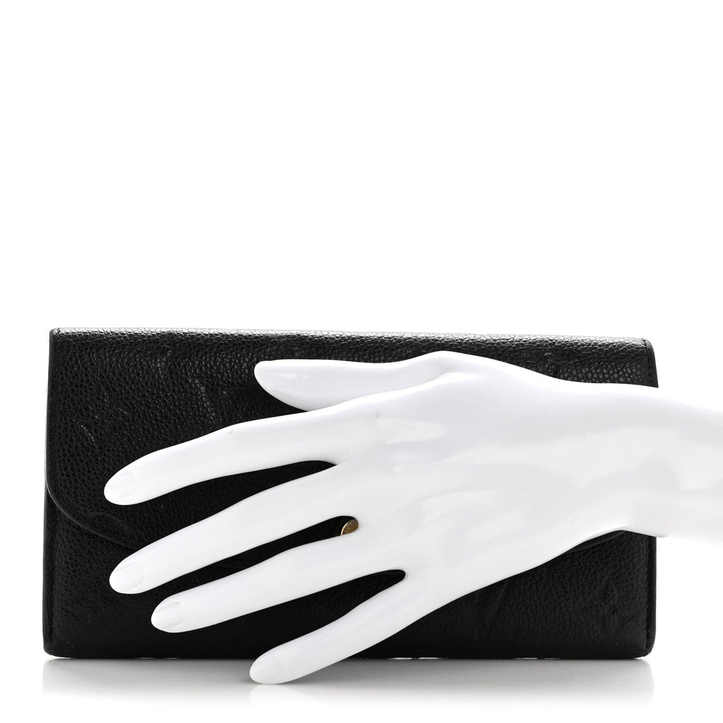 Louis Vuitton Empreinte Emilie Wallet Black Dune