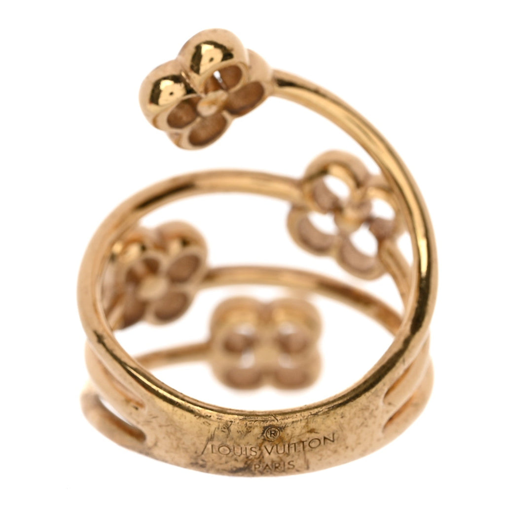 Louis Vuitton Flower Full Ring M Gold