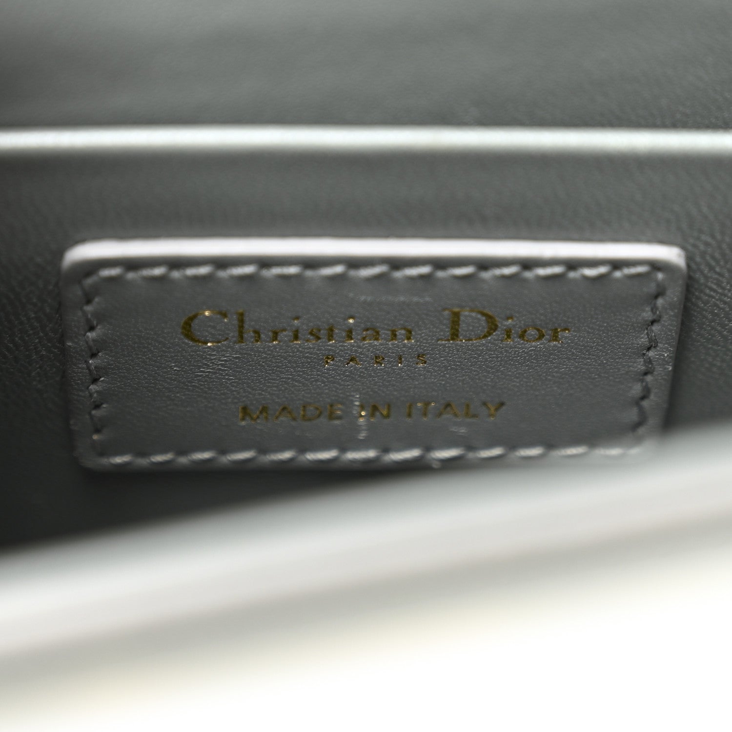 Christian Dior Box Calfskin 30 Montaigne Box Bag Gray