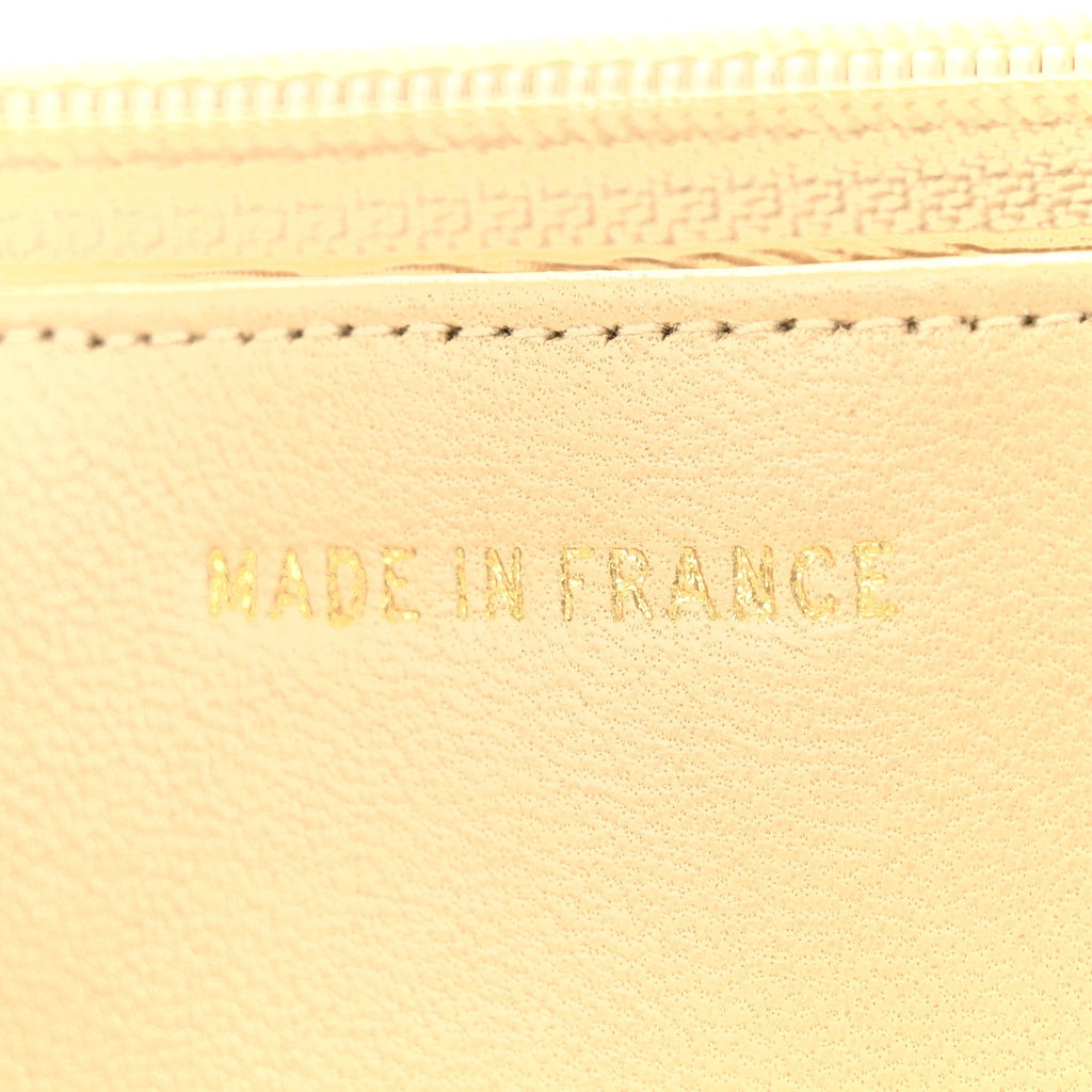 Caviar CC Timeless Flap Wallet Beige