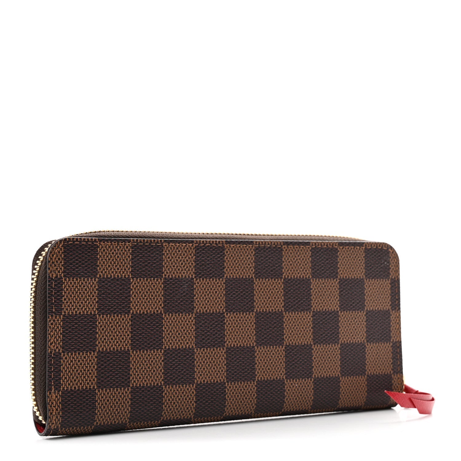 Louis Vuitton Damier Ebene Clemence Wallet Cherry