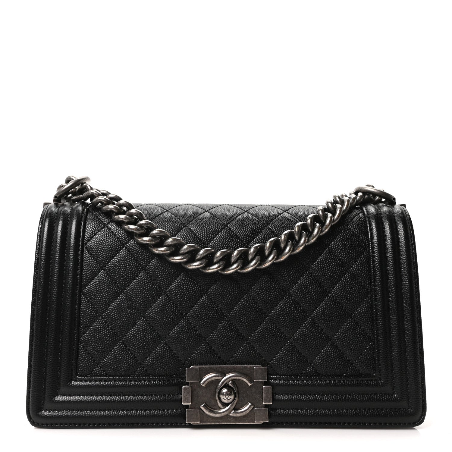 Chanel Caviar Quilted Medium Boy Flap Black