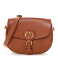 Christian Dior Box Calfskin Medium Bobby Flap Dark Tan