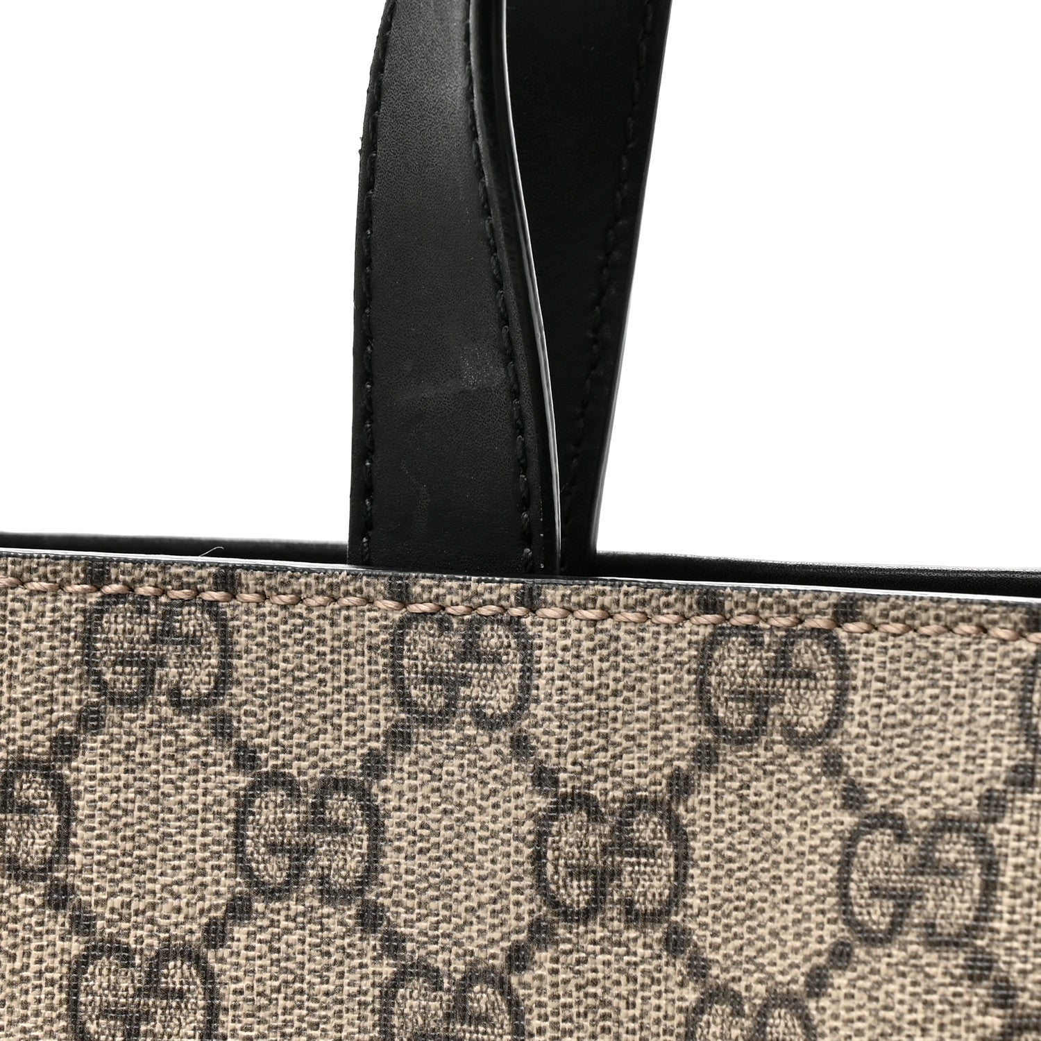 Gucci Soft GG Supreme Monogram Web Vertical Tote Black