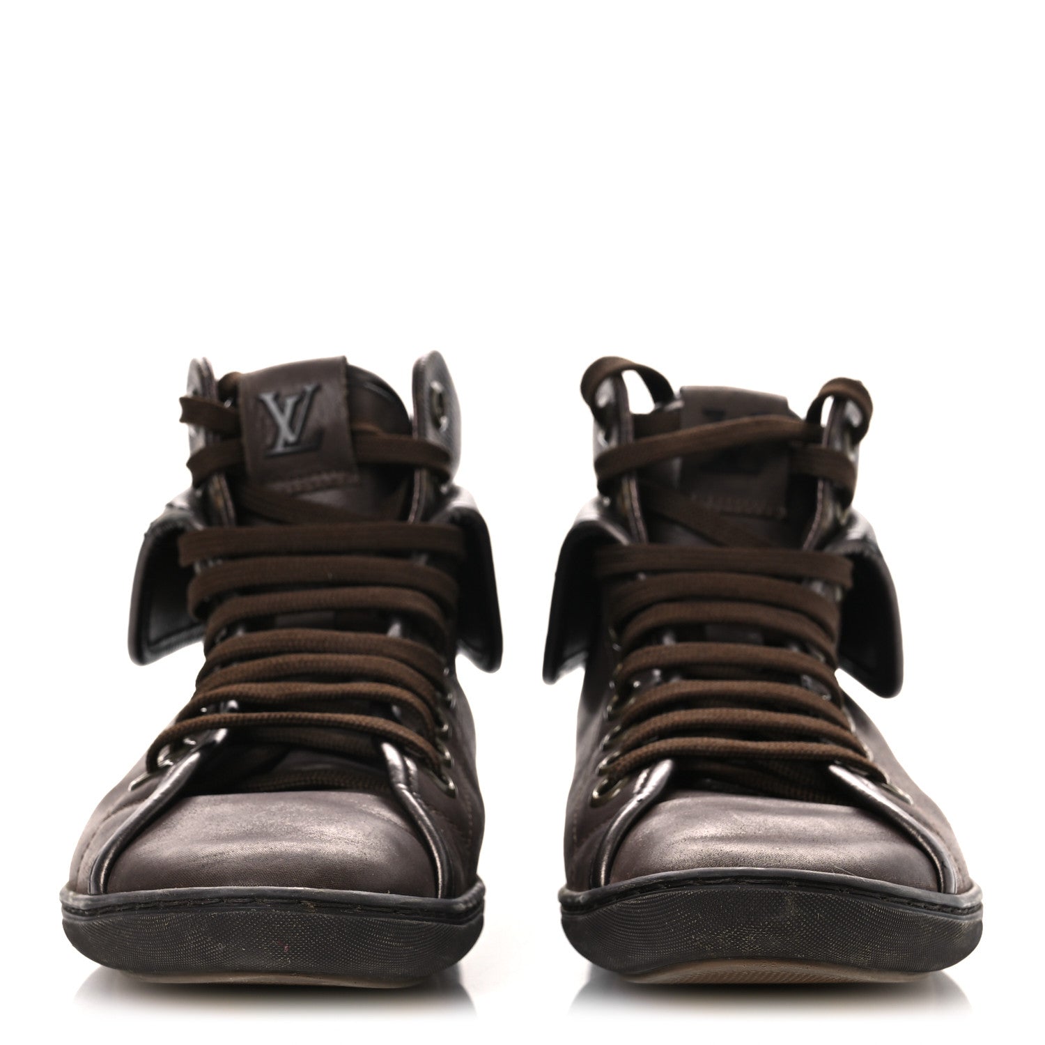 Louis Vuitton Calfskin Monogram Brea Sneaker 34.5 Brown
