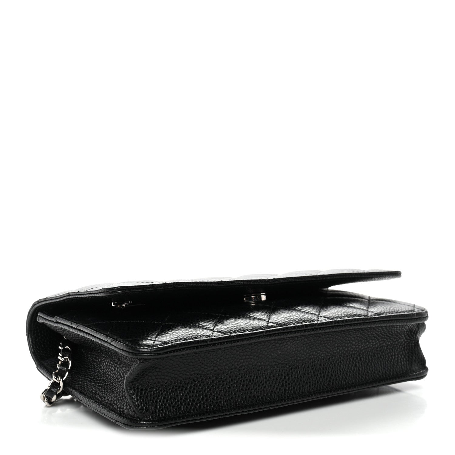 Chanel Caviar Quilted Wallet On Chain WOC Black