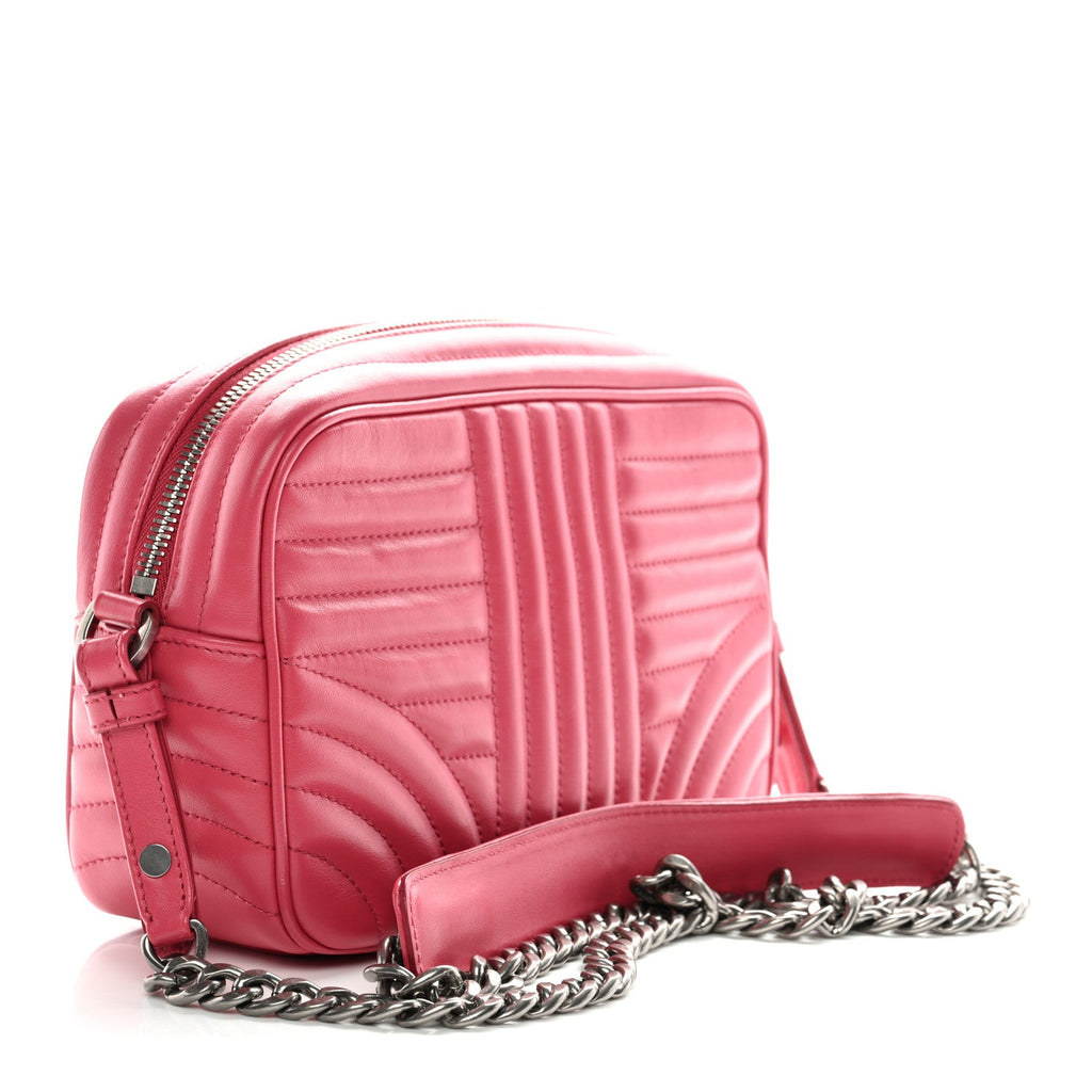 Prada Soft Calfskin Diagramme Camera Bag Peonia