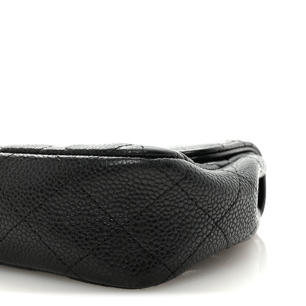 Chanel Caviar Quilted East West Flap Black