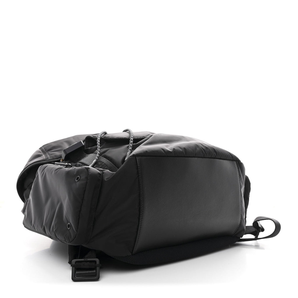 Christian Dior Nylon Saddle Backpack Black