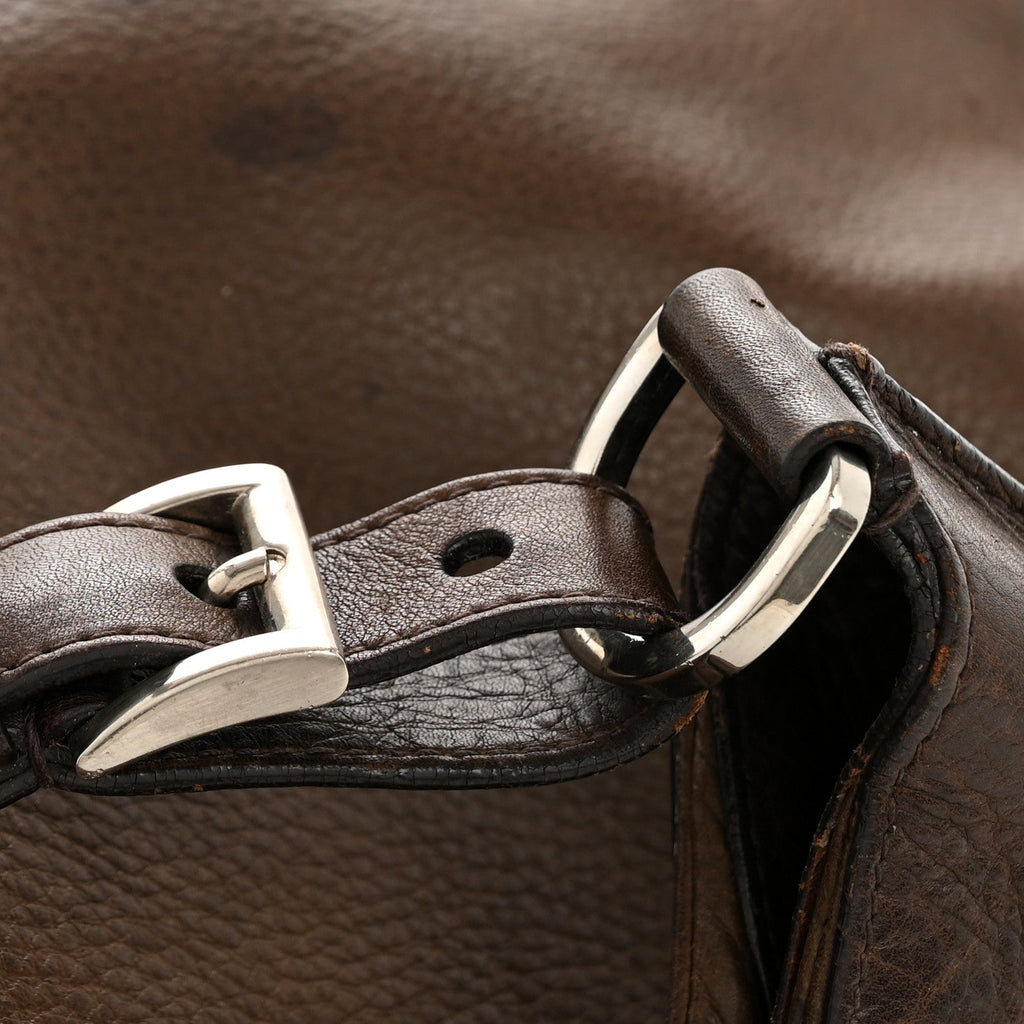 Prada Vitello Daino Hobo  Brown