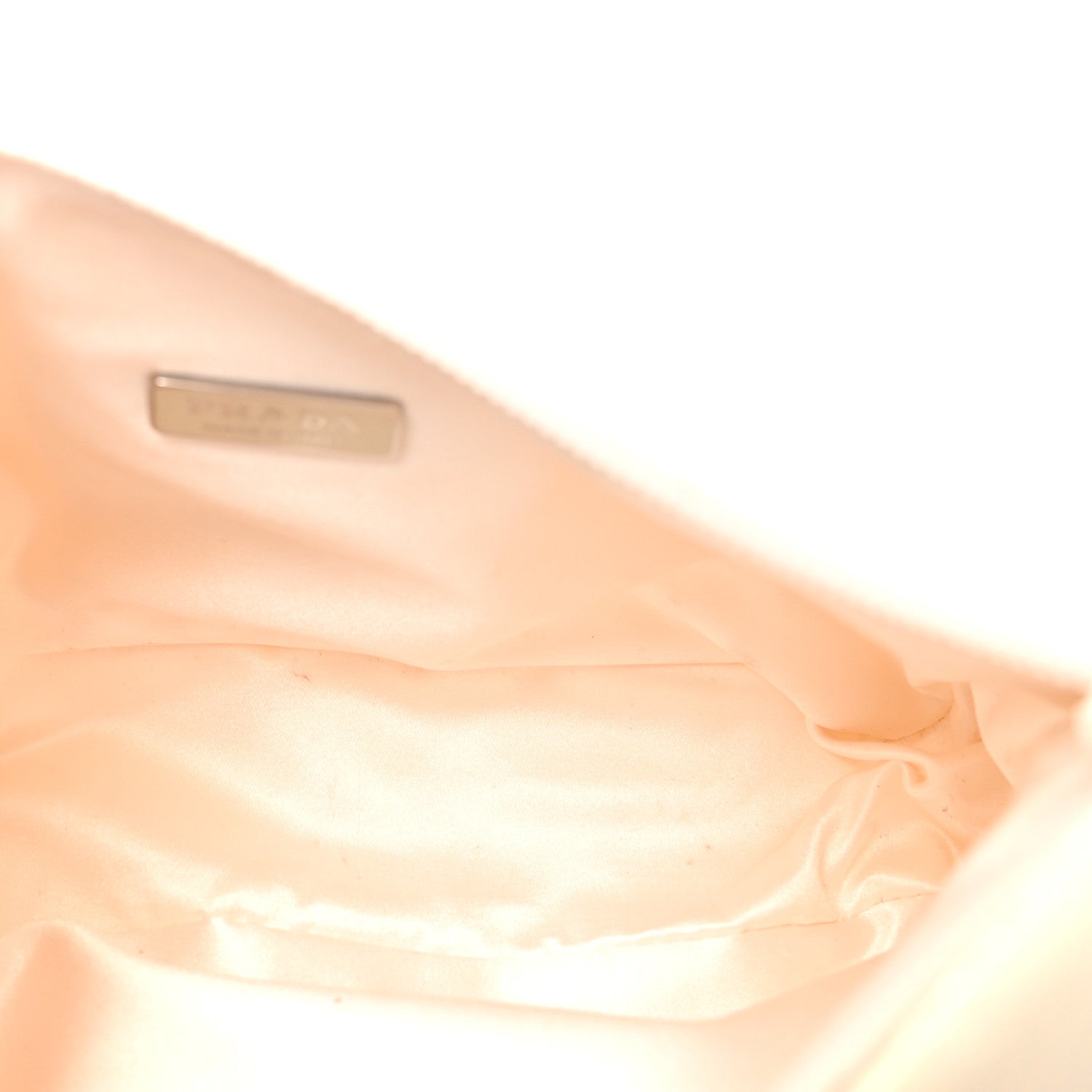 Prada Satin Crystal Mini Re-Edition 2000 Bag White