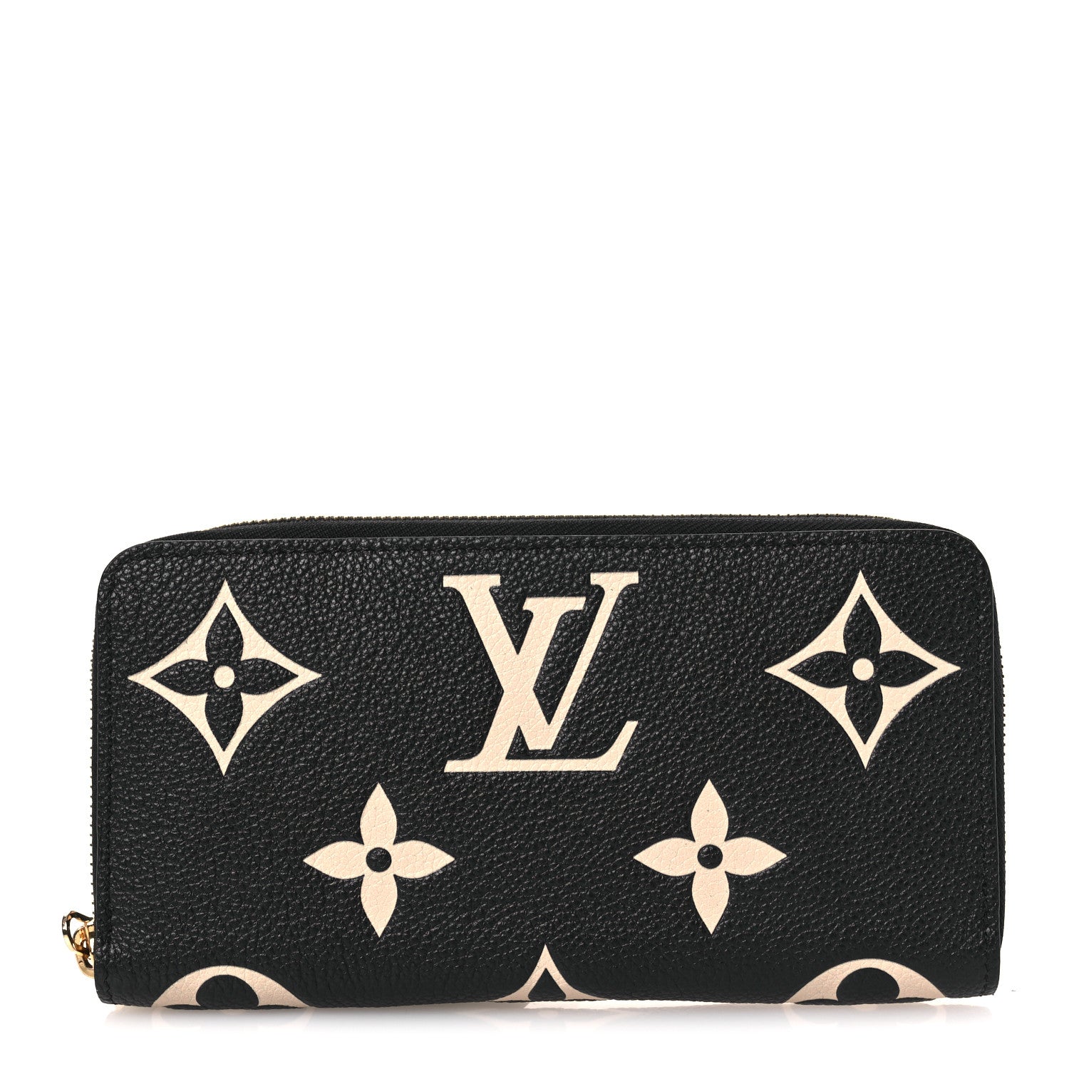 Louis Vuitton Empreinte Monogram Giant Zippy Wallet Black Beige