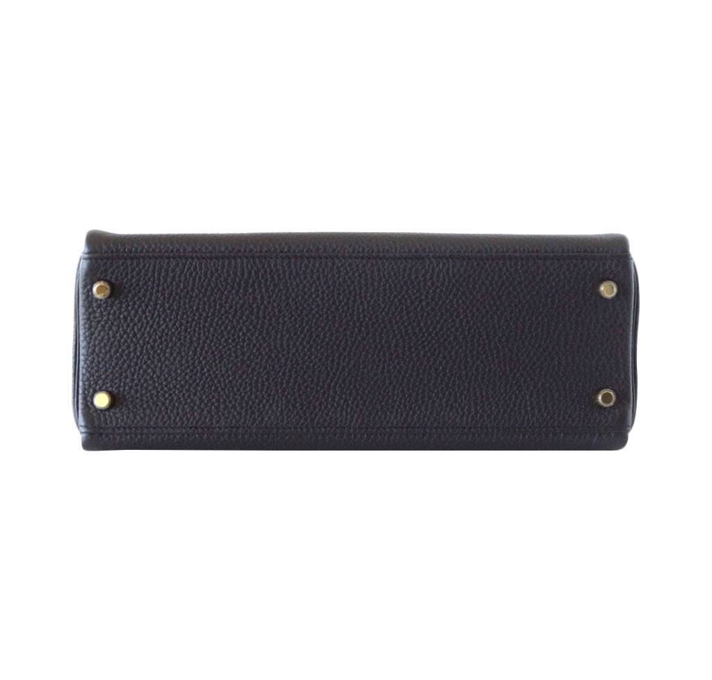Hermès Kelly 32 Black Bag Togo GHW